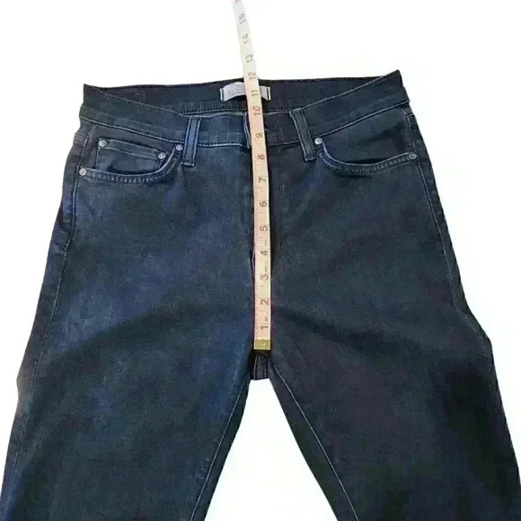 Principle Denim Innovators Gem Frayed Hem High-Rise Dark Wash Skinny Jeans - Picture 5 of 9